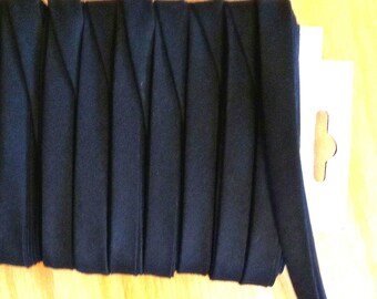 Black Cotton Double Fold Bias Tape: 1/2" Quilt Binding, 6 Yards