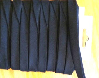 3 Yards Black Cotton Double Fold Bias Tape - 1/2" Extra Wide Quilt Binding