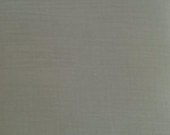 Green Cotton Double Gauze Fabric, Soft Breathable Fabric for Baby & Clothing