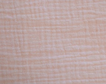 Pink Cotton Gauze Baby Fabric – Soft Crinkle Double Gauze for Nursery, Swaddles & Sewing