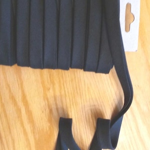 10 Yards of Black 1/4&quot; Double Fold Bias Tape, 100% Cotton Quilt Binding, Handmade Quilt Edging