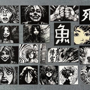 PERSONALISIERTE PATCHES | Dtg Print Patches, Aufnäher zum Aufbügeln, Horror Patch, Manga Patch, japanischer Patch, Kanji Patch, Anime Patch
