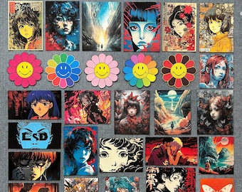 PARCHES PERSONALIZADOS / Parches con impresión DTG, parches para coser, parches termoadhesivos, parche místico, parche japonés, parche de chica anime, parche del apocalipsis