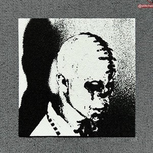 May include: Black and white illustration of a person's face with a distressed, grungy aesthetic. The person's face is partially obscured by a dark shadow.