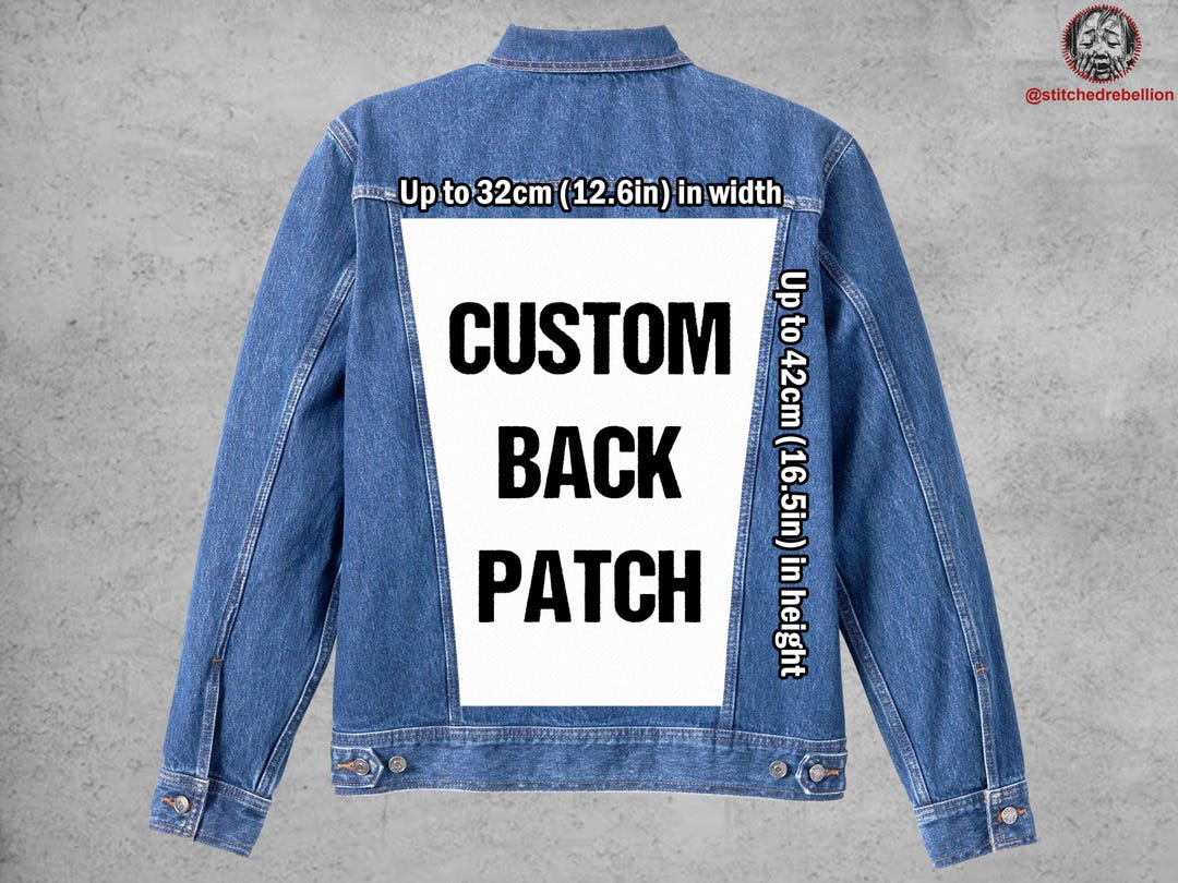 Back Shot Patch CUSTOM BACK PATCH | I Will Turn Your Image Into a Back Patch, Jacket ...