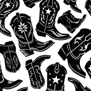 16 Western Cowboy Stiefel svg Bundle Vektor - Country Girl Stiefel für kommerzielle Nutzung