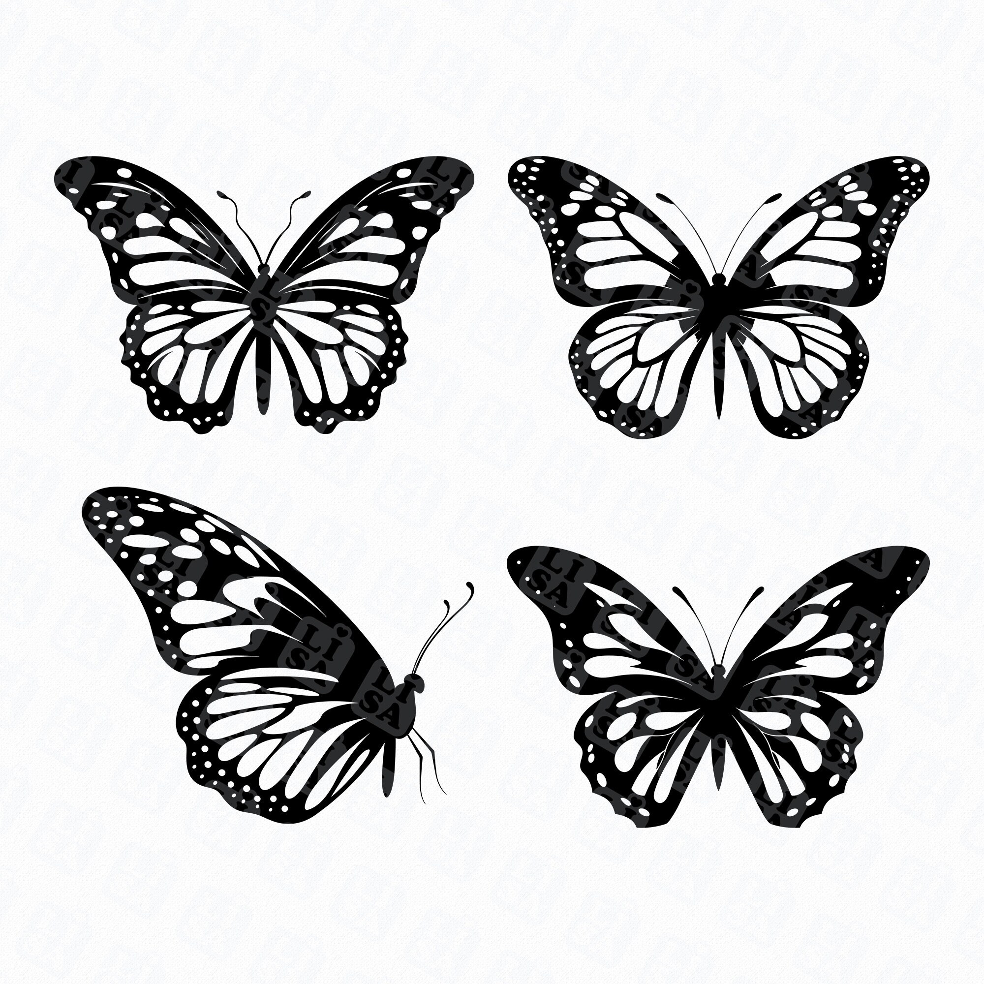 Butterfly Monarch Svg Butterfly Cut File Svg Designs - Etsy