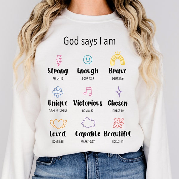 God Says You Are Png Sublimation Design Download, Christian Png, Bible Verse Png, Inspiration Bible, Inspirational Quote PNG