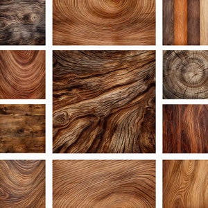 Hout digitaal papier - vierkante digitale achtergrond, houtnerf, houten achtergrond, natuurlijk hout, houtafbeeldingen 10 "x 10"