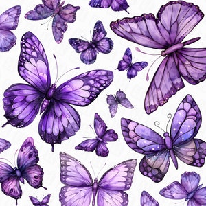 36 Lila Schmetterling png - Schmetterling Clipart, lila Schmetterling Designs, Schmetterlinge Bündel mit transparentem Hintergrund