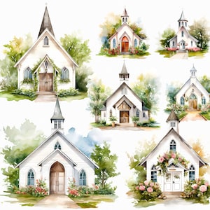 Cappella nuziale ad acquerello png, matrimonio in chiesa, clipart di matrimonio, invito a nozze, partecipazione di nozze, chiesa png, clipart della cappella