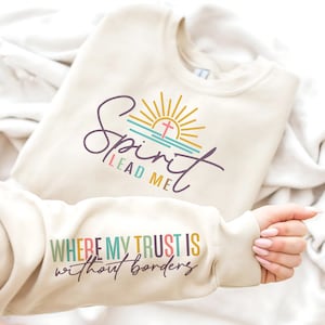 Spirito religioso citazione Svg Png, elegante Boho Christian citazione SVG, manica camicia Design Svg, fede PNG citazioni ispiratrici onde del sole Png
