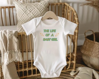 Life of a Baby Girl Onesie | Taylor-Inspired Bodysuit | Teal & Orange Coloring | Pop Culture Baby | Music Lover Baby | Cute Concert Outfit