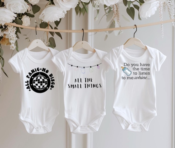 Punk Rock Baby Bodysuit Set – Pop Punk Baby Clothes | Music-Inspired Onesies | Blink 182, Green Day, Panic! Fans | Funny Alt Baby Gift