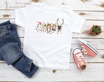 Elsa and Friends Christmas Lights Shirt | Frozen Holiday Tee | Disney Princess Christmas Shirt | Anna Olaf Sven Kristoff Xmas Shirt