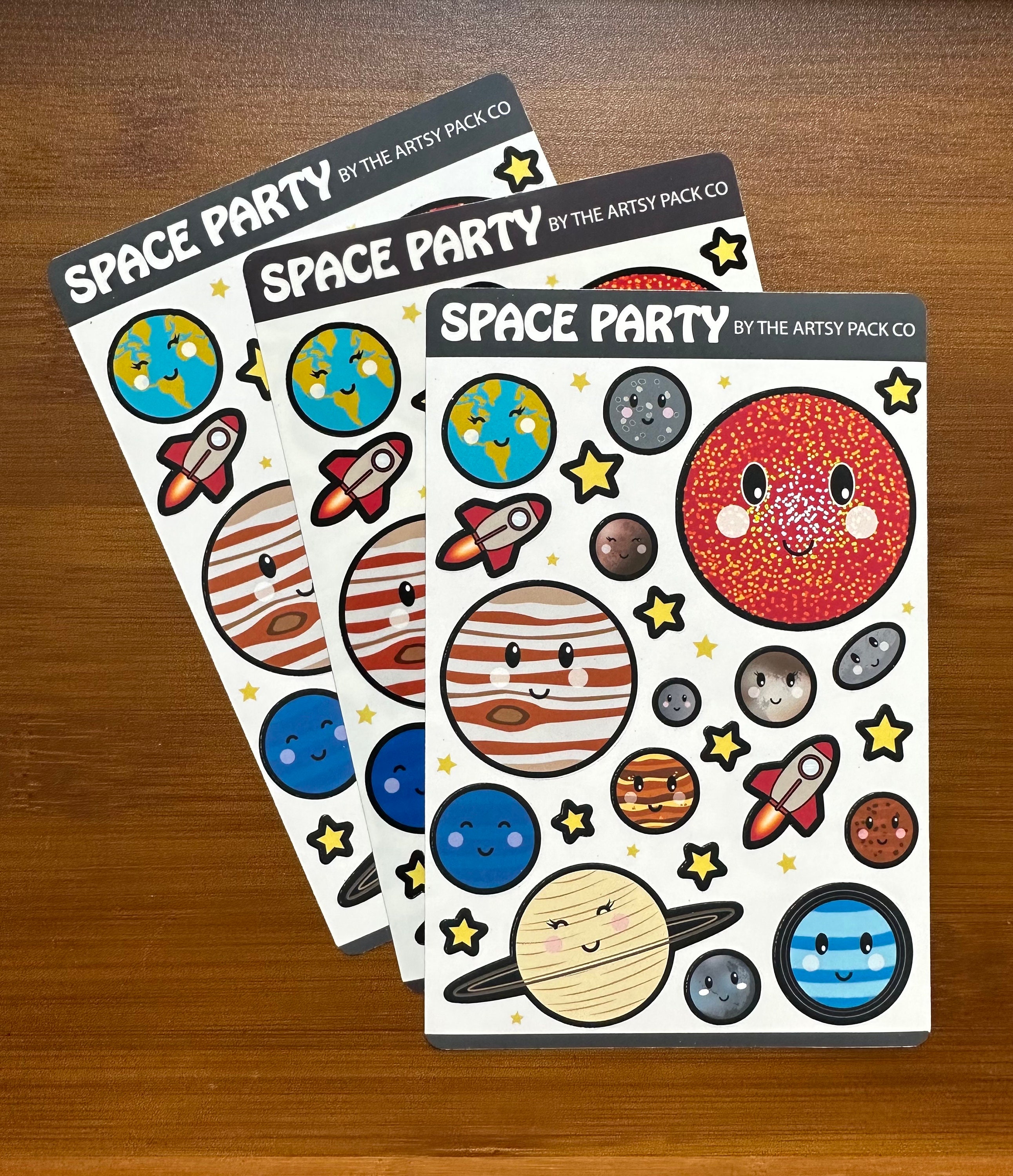 Planet Stickers | Planets | Solar System | Dwarf Planets | Cute ...