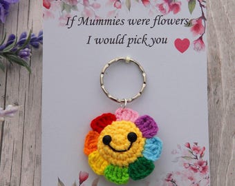 Mummy gift ,Mummy Keepsake Keying, Mummy's Birthday gift , Mothers day gift ,Christmas gift , Crochet Keyring