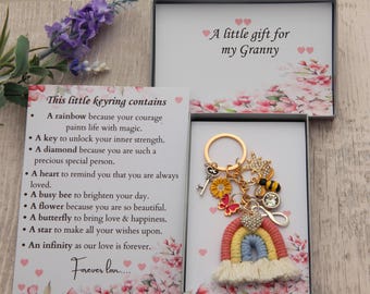 Granny gift ,Granny Keepsake ,Happy birthday gift keying ,Gift for her, Xmas gift