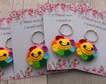 Nana gift ,Nana Keepsake Keying, Nana's Birthday gift , ,Christmas gift,Crochet Keyring, Mother's day gift .