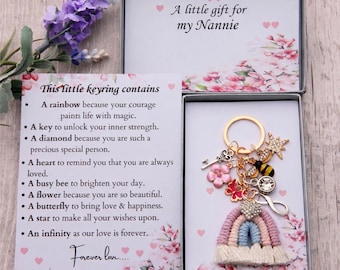 Nannie gift Nannie Keepsake ,Happy birthday gift keying ,Gift for her, Xmas gift for Nanna