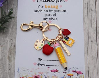 Gift for Teacher,Teacher Gifts keying,Teacher Appreciation Gift,Thank You Teacher Gift , Nursery teacher gift ,Teaching assistant gift