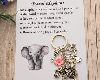 Travel Elephant Keying ,Safe Travel keying, Journey Good Luck Keying,travel Elephant keying,good luck charm keying