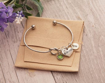 Bridesmaid gift ,Wedding day gift,Silver Knot Bracelet Gifts, Mother of bride gift,Mother of groom Gift,Maid of honor gift,Flower girl gift