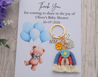 Peronalised Baby shower gift ,Baby Shower Thank you gift keying,Baby shower cards