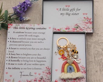Big Sister  gift big sister Keepsake ,Happy birthday gift keying ,Gift for her, Xmas gift
