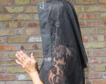 Women Tallit/ Christian Prayer Shawl, Prayer Scarf with embroidery Hebrew Biblical Verse means The Lord bless you /Triangle shape