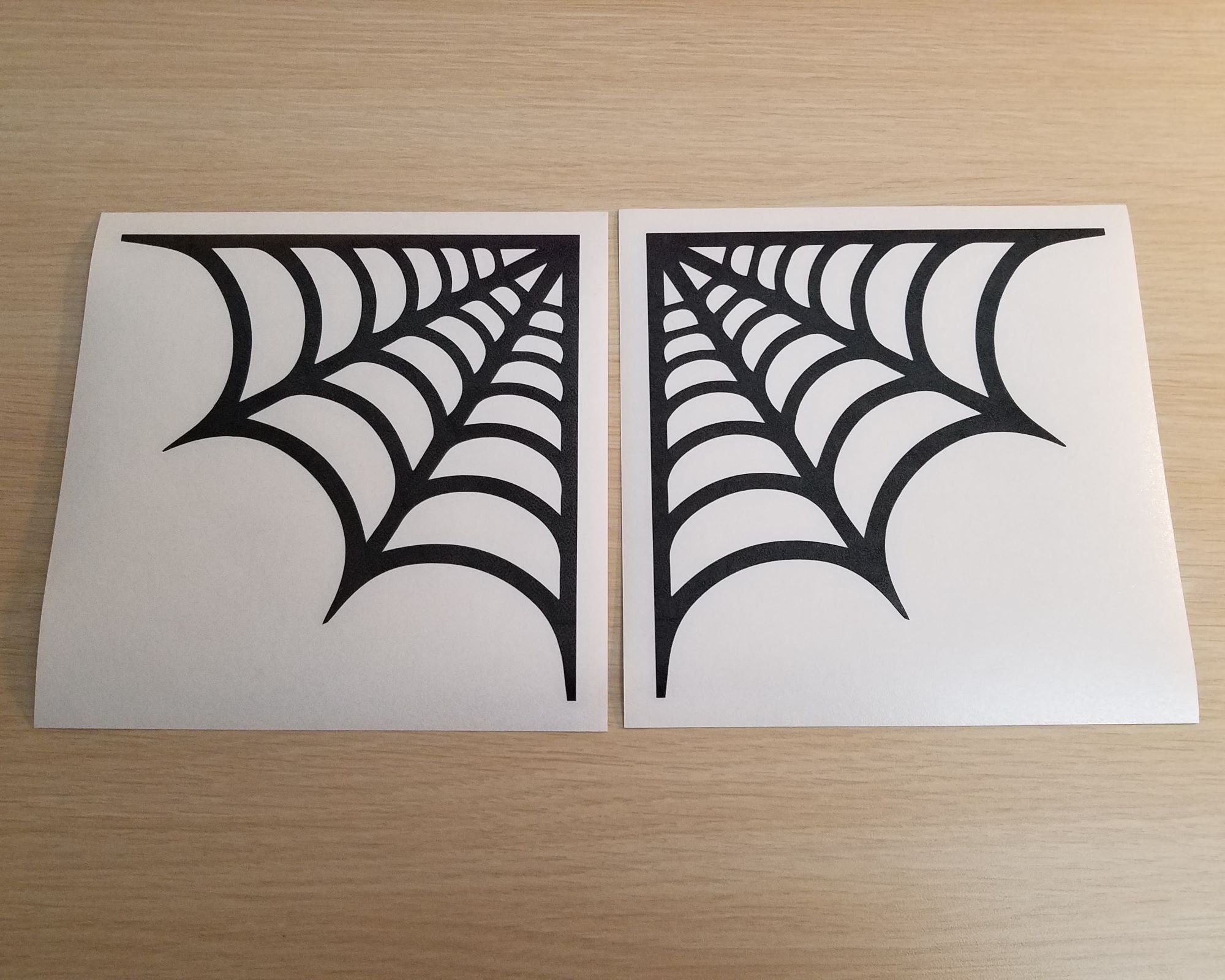 Spider Web Decal Stickers for Wall Car Window Motorcycles, Corner ...