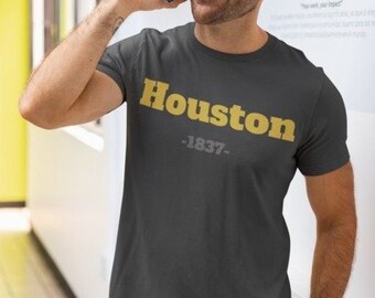 Houston-T-shirt | HoustonTexas | Houston trots | Houston Texas-shirt | H stadsshirt | Houston | Houston-T-shirt voor heren | Cadeau | HOU