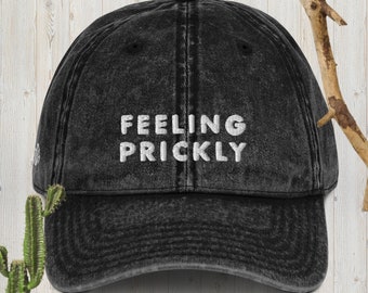 Feeling Prickly Vintage Cotton Twill Cap