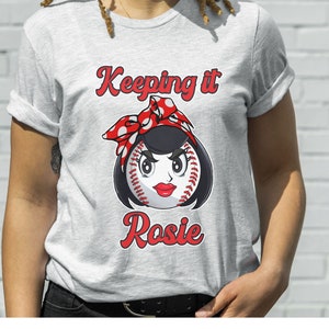 Keeping it Rosie Unisex Jersey Short Sleeve Tee, Cincinnati Reds Rosie Reds shirt, Baseball shirt for the ladies, Reds t-shirt
