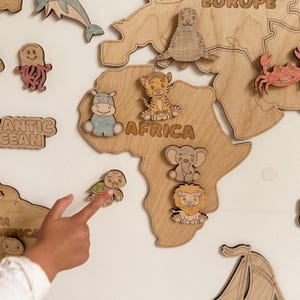 Weltkarte, Kinderzimmer Dekor, Kinderzimmer Wanddeko, Wanddeko fürs Kinderzimmer, Wanddeko fürs Kinderzimmer, Wanddeko fürs Kinderzimmer, Wanddeko fürs Kinderzimmer, Weltkarte Tiere WMA1