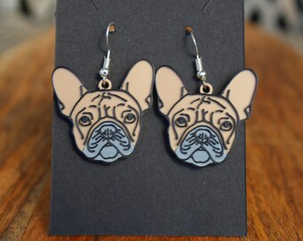 Franse Bulldog oorbellen, hondenliefhebber oorbel huisdier cadeau idee frenchie sieraden