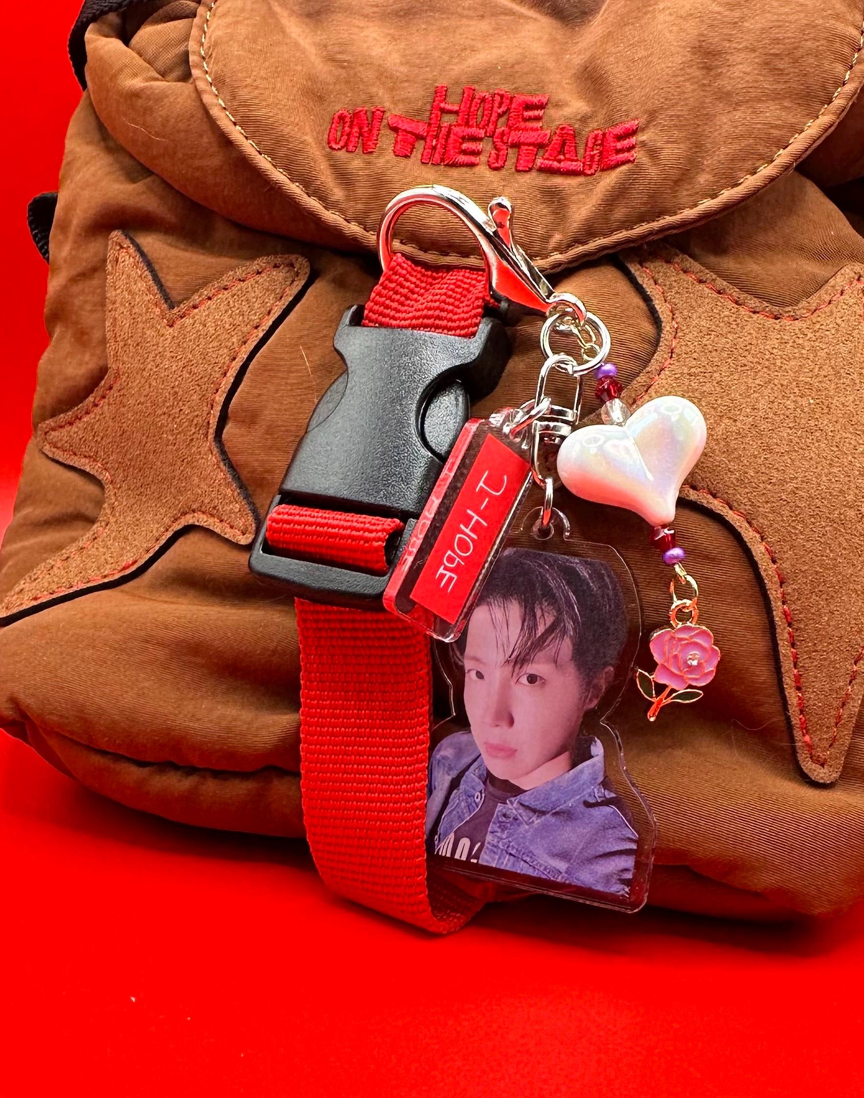 K-pop Arirang Keychain With Bias Headshot and Signature Hand Beaded Fan ...