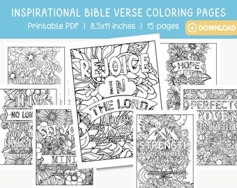 Bible Verse Scripture Coloring Book, Faith Based Coloring Book, Bible Verse Coloring Pages, Christian Coloring Book, inspirational quotes