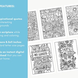 Bible Verse Scripture Coloring Book, Faith Based Coloring Book, Bible ...