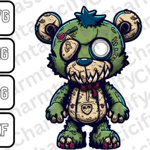 Zombie Bear Svg - Etsy