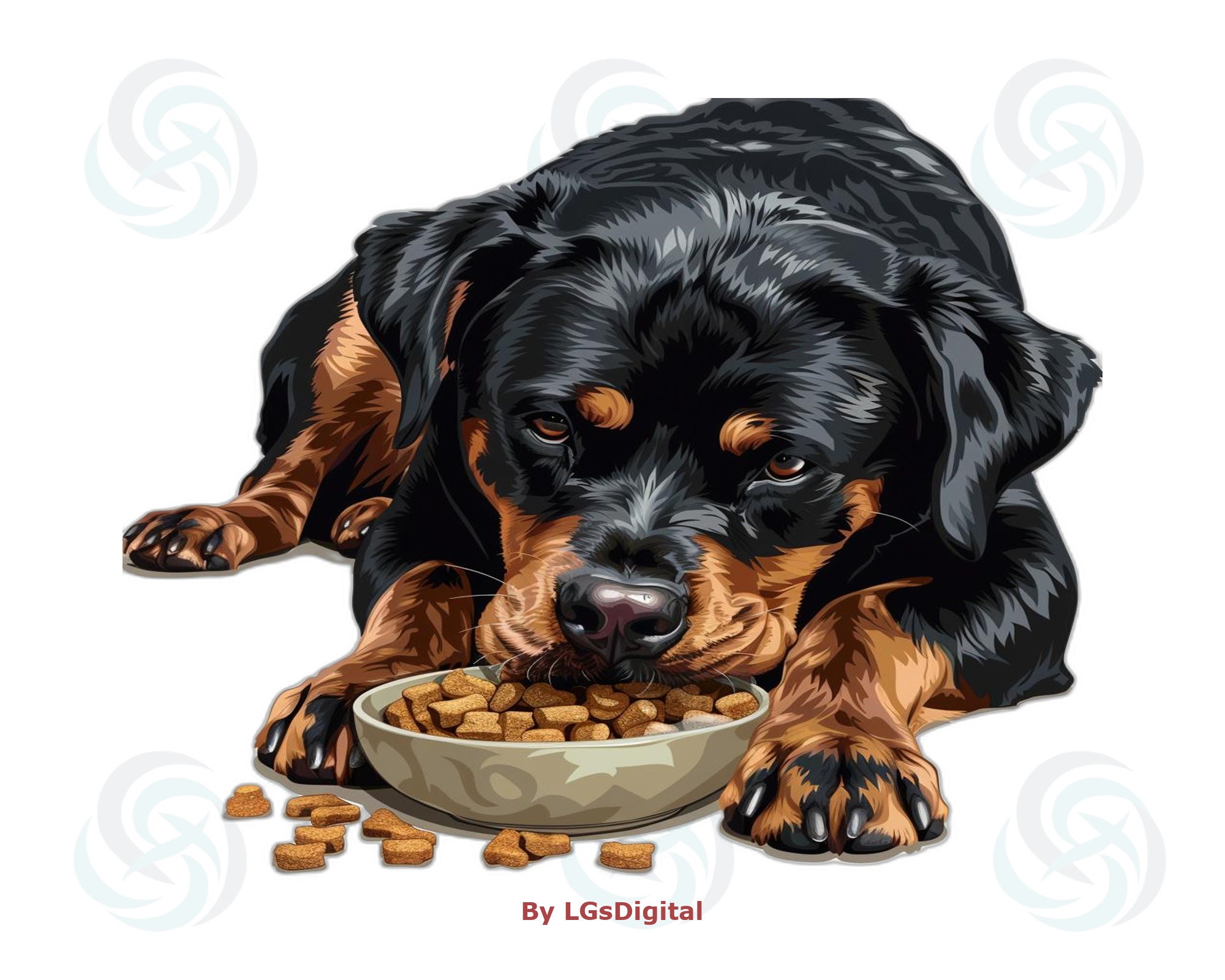 200 Rottweiler Clipart | Realistic Clipart | Transparent Background ...