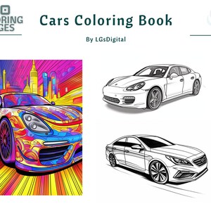 Cars | 40 Coloring pages | Printable Coloring Pages | Coloring Pages for Kids And Adults | Instant Download | Vol 2
