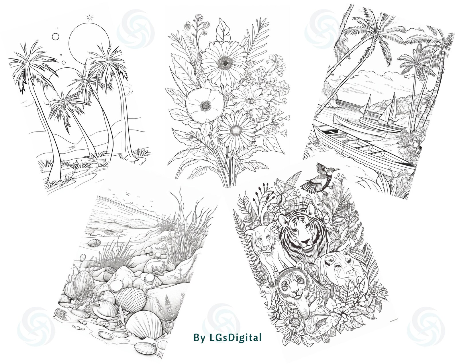 Printable Nature Coloring Pages | 20 Coloring Pages | Printable PDF ...