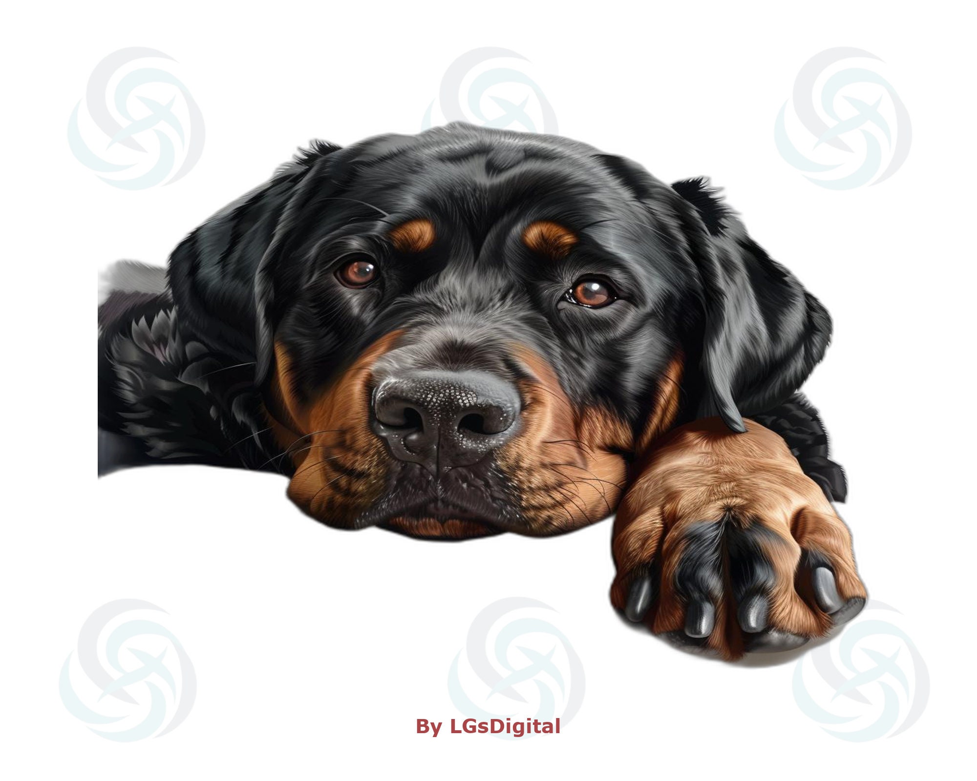 200 Rottweiler Clipart | Realistic Clipart | Transparent Background ...
