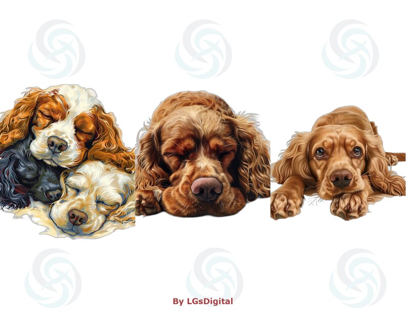 200 Cocker Spaniel Clipart | Realistic Clipart | Transparent Background ...