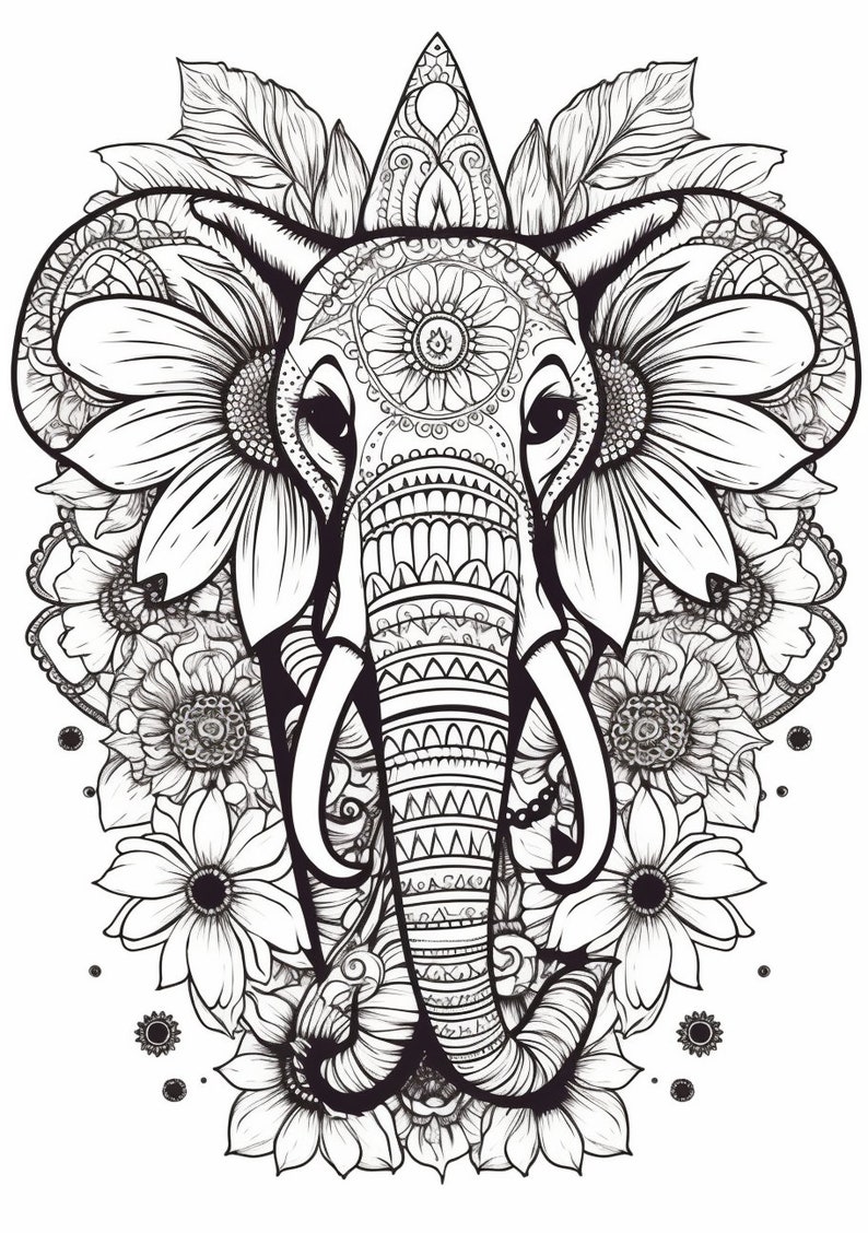 Animal Mandalas Coloring Pages Adult Coloring Pages Printable Kids ...