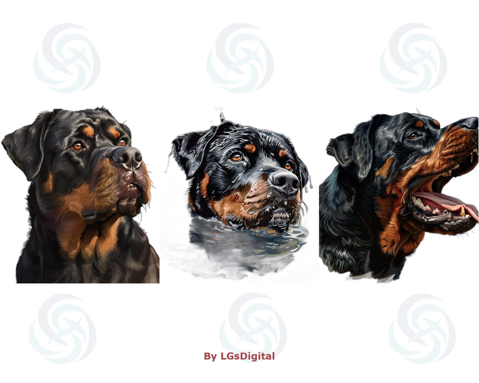 200 Rottweiler Clipart | Realistic Clipart | Transparent Background ...
