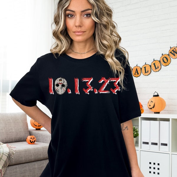 Friday the 13th T-Shirt, Horror Movie Halloween T-Shirt, Friday the 13th, October T-Shirt, Jason Voorhees TShirt, 13th, October 13th, Horror