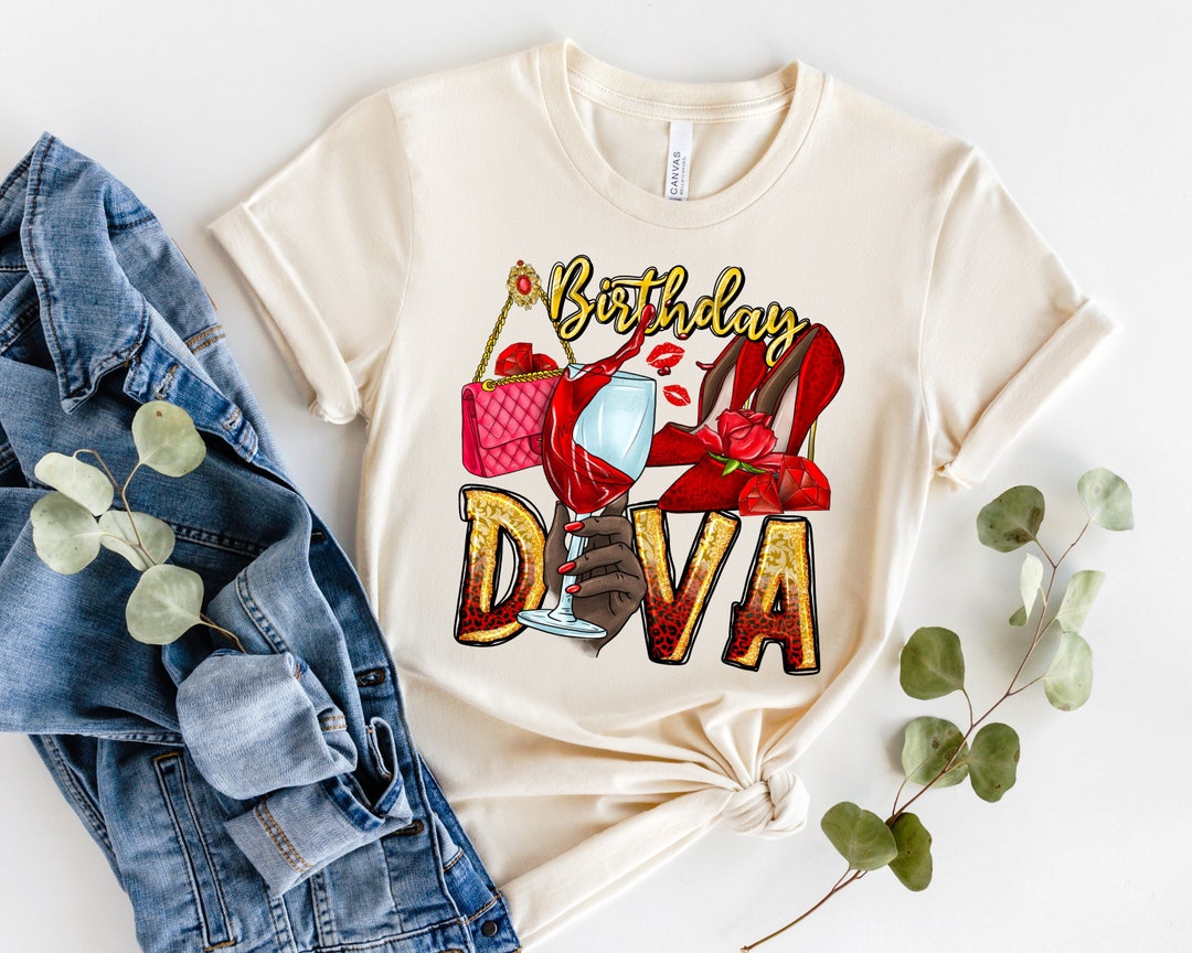 Birthday Diva Shirt Birthday Shirt Birthday Party Shirt - Etsy