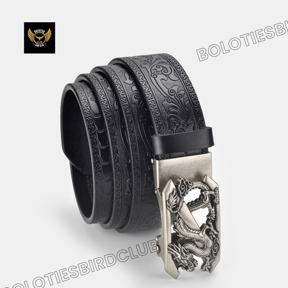 Black leather belt Dragon NOT included Beyond Alpha | Dragon Black Leather Belt main image 4